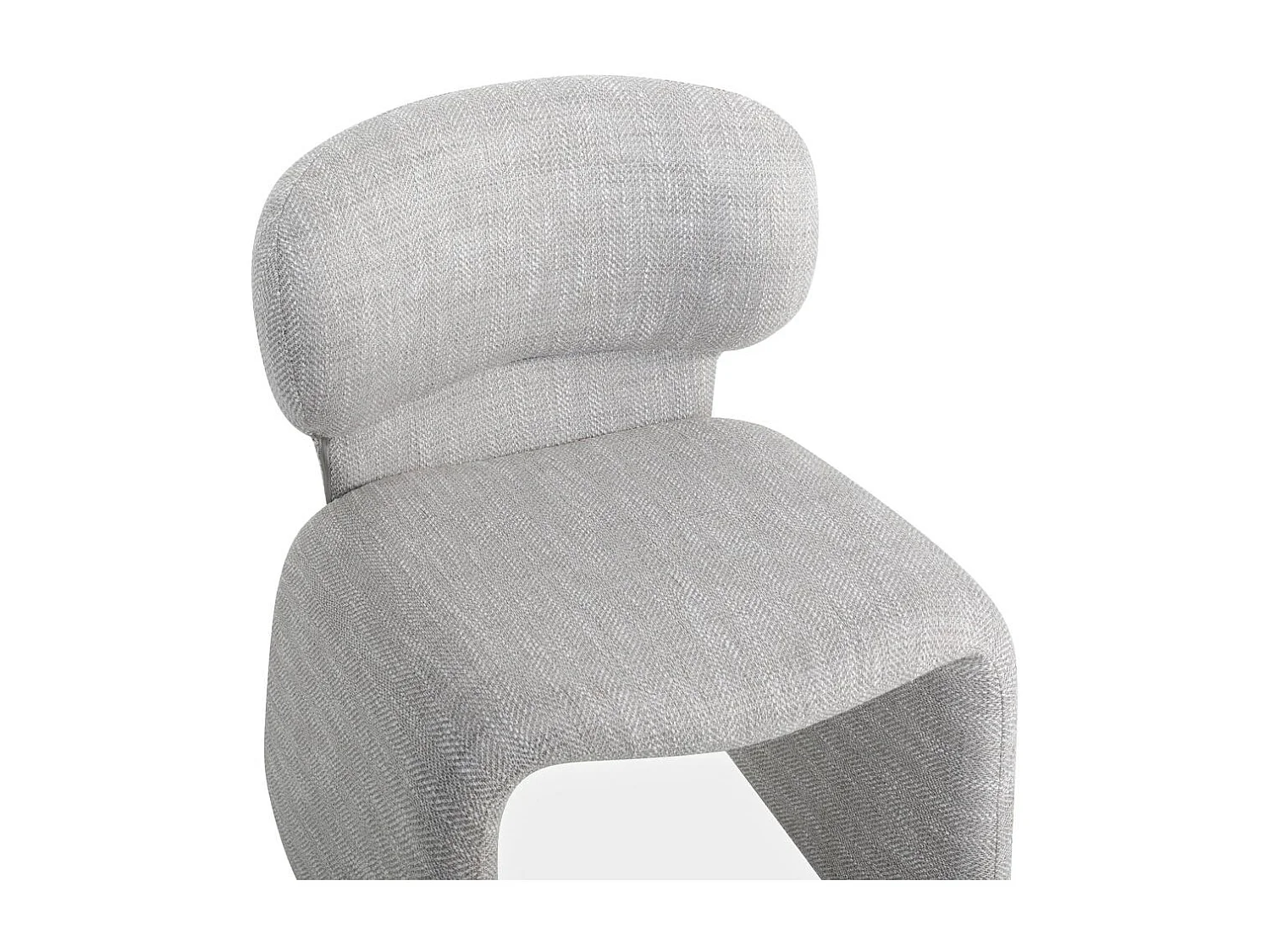 Polsterstuhl 63x56x78 cm hellgrau BIZZA