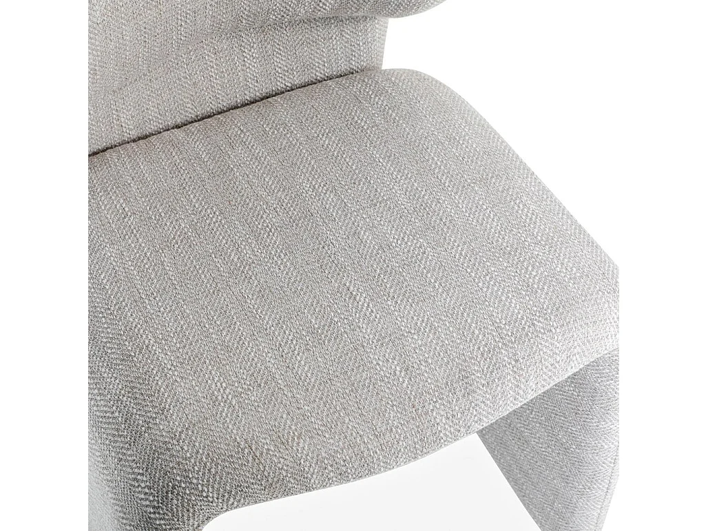 Polsterstuhl 63x56x78 cm hellgrau BIZZA