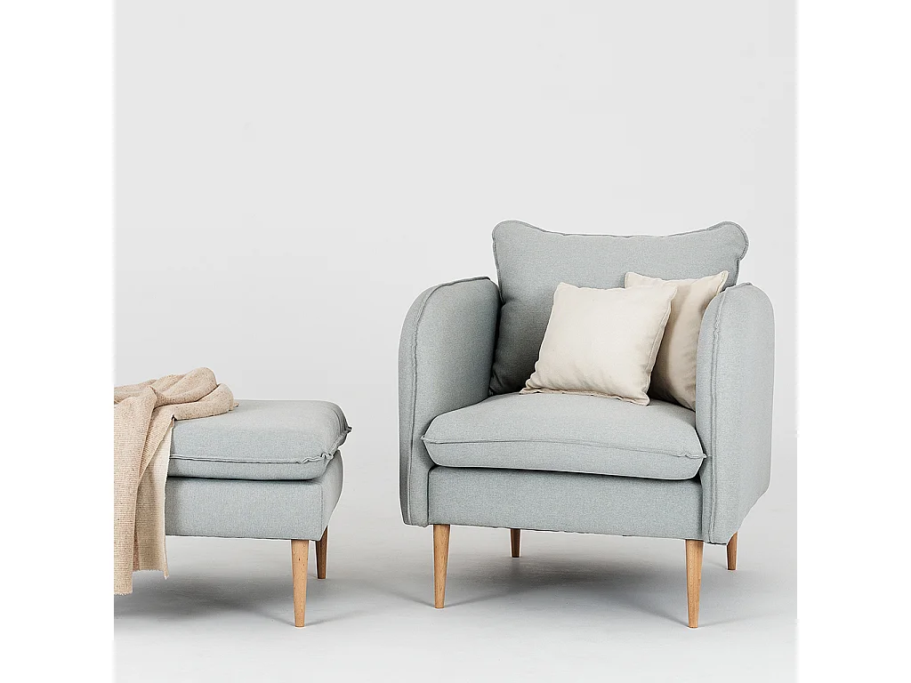 Sillón 0,89x0,8x0,9 m madera natural Posh Wood