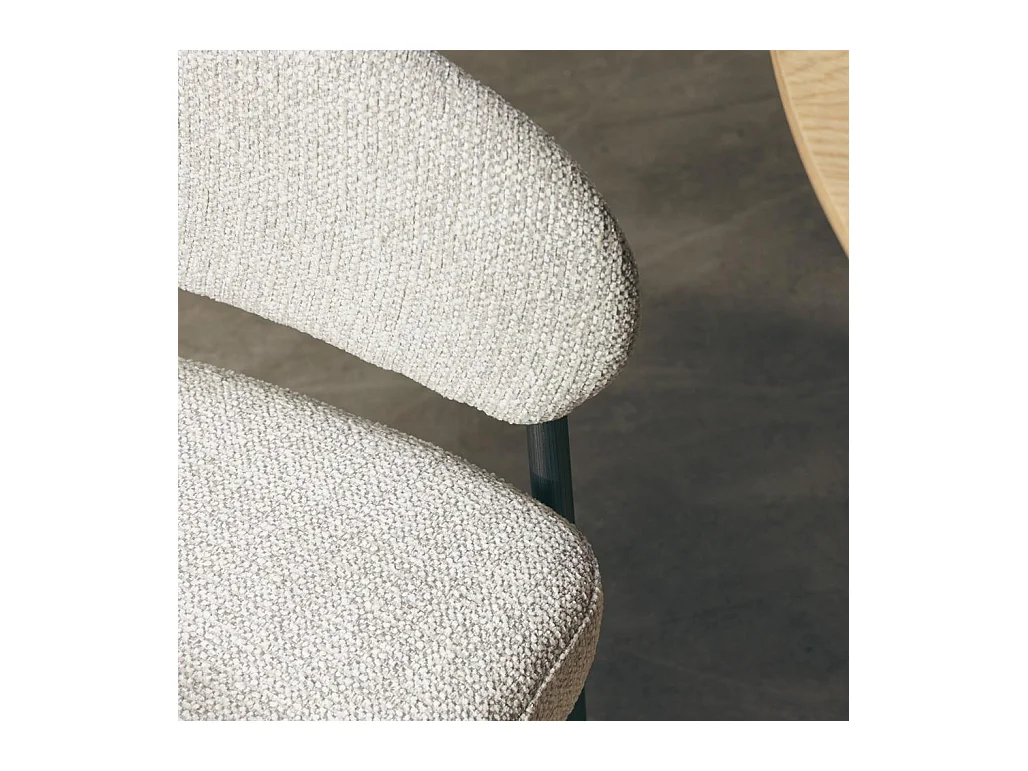 Gestoffeerde stoel 77,5x59,5x57 cm Beige Umbria