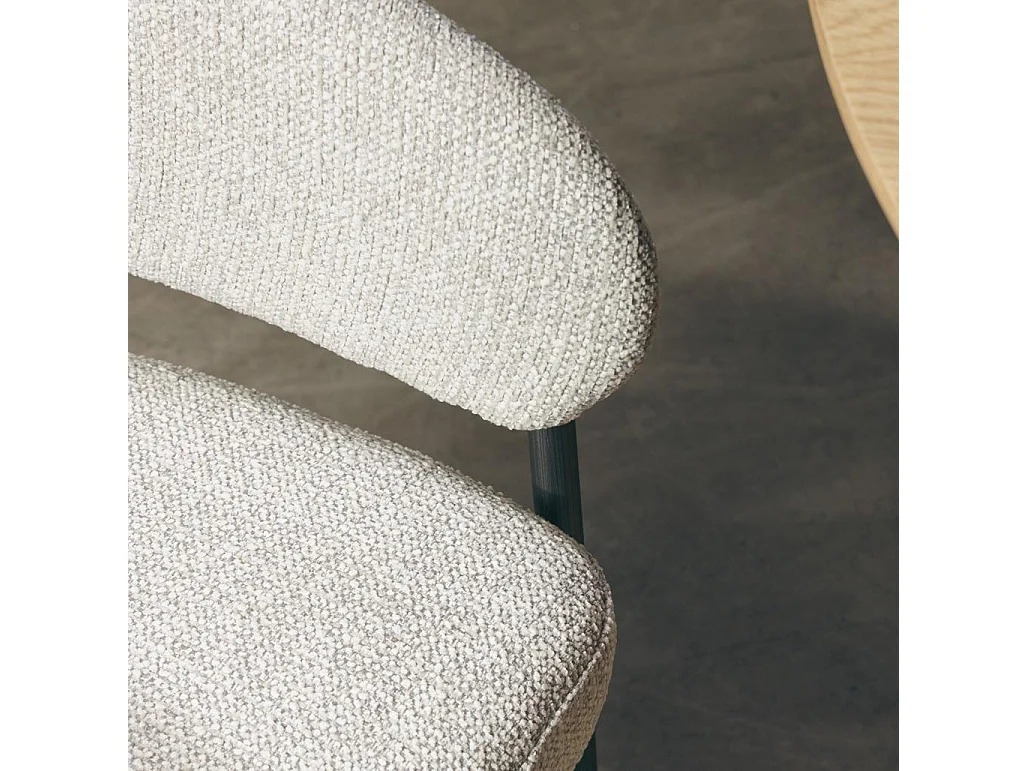 Polsterstuhl 77,5x59,5x57 cm Beige Umbria