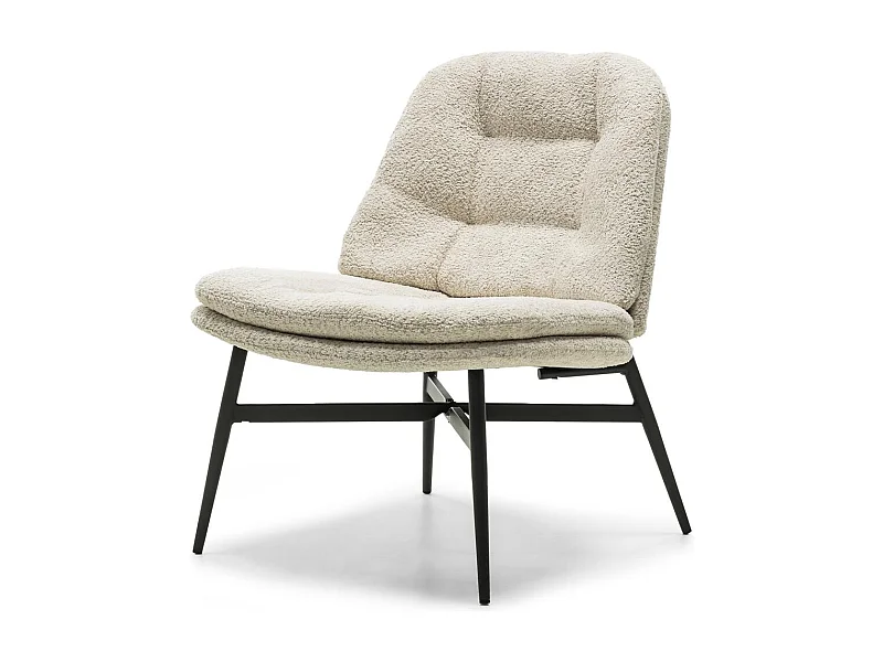 Lounge stoel 67x75x78 cm beige rovero