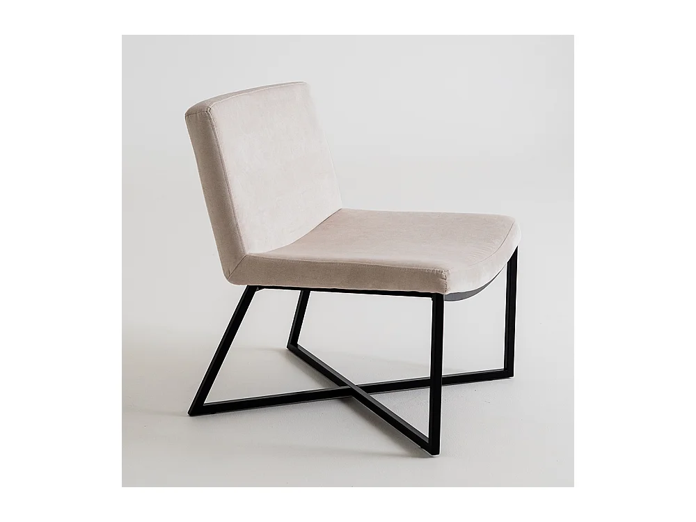 Fauteuil 60x62x71 cm noir ZERO