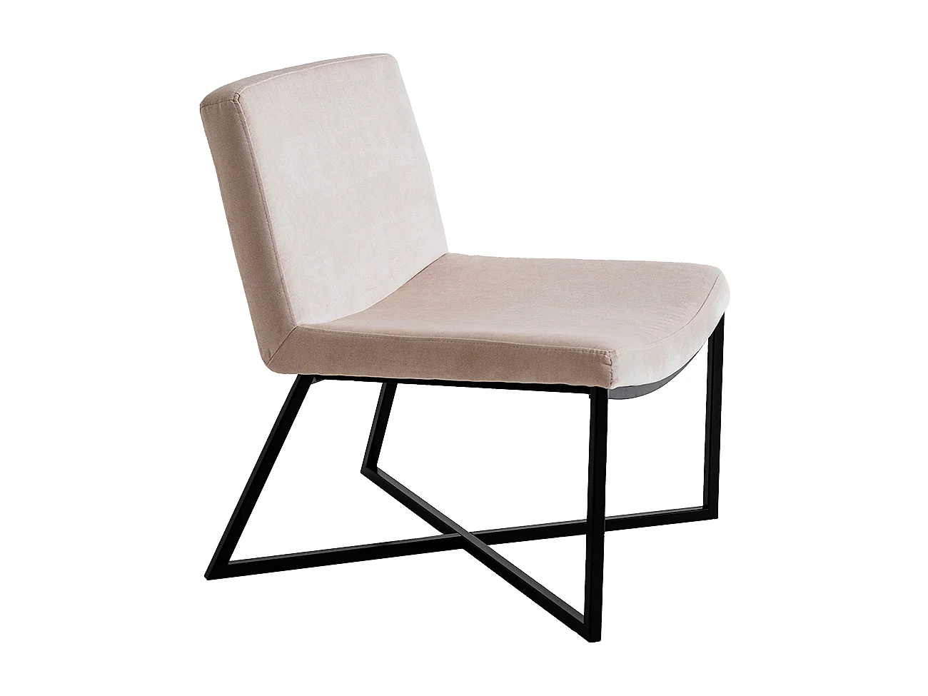 Fauteuil 60x62x71 cm zwart ZERO