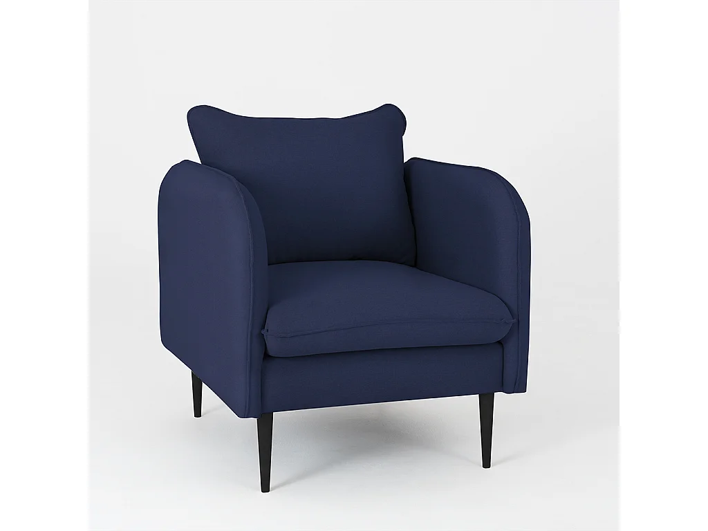 Fauteuil 89x80x90 cm Ink posh zwart