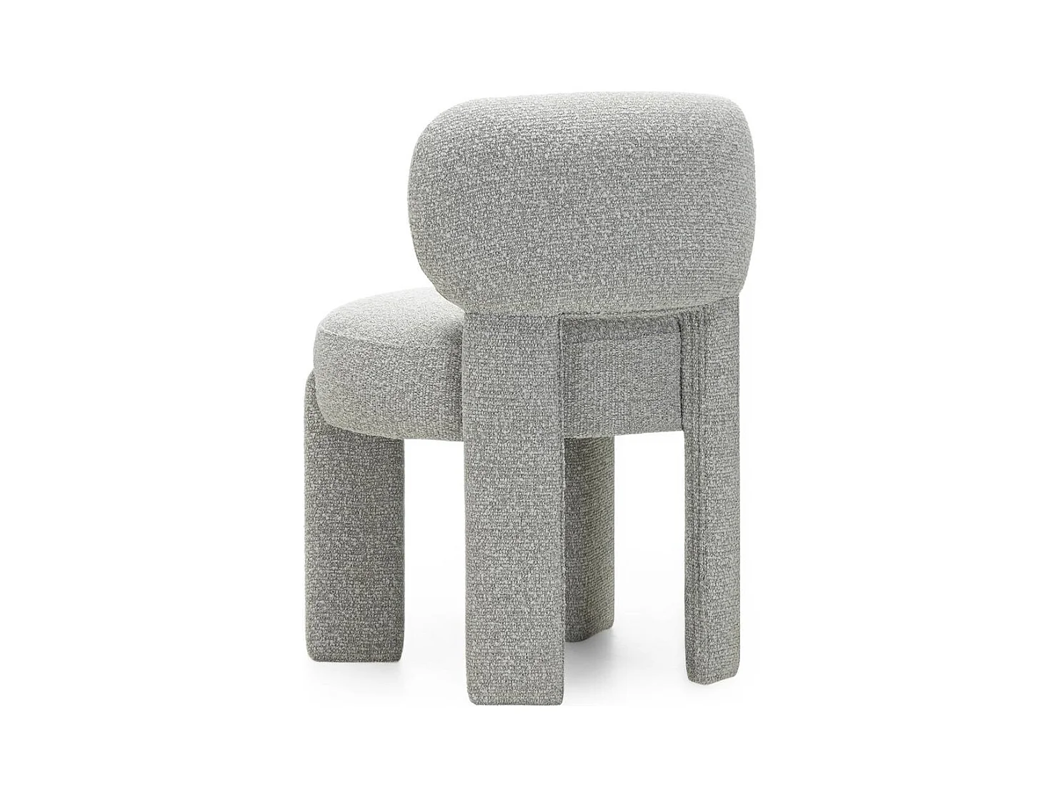 Fauteuil rembourré 60x60x80 cm gris Samma