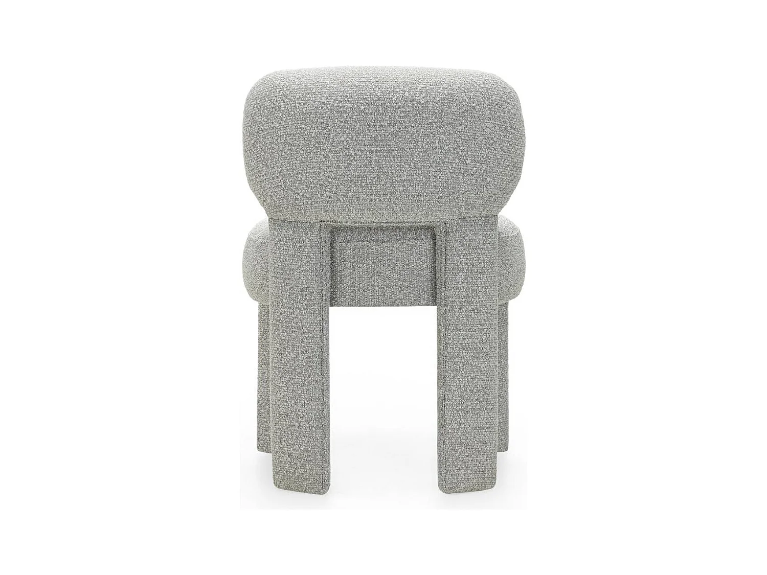 Fauteuil rembourré 60x60x80 cm gris Samma
