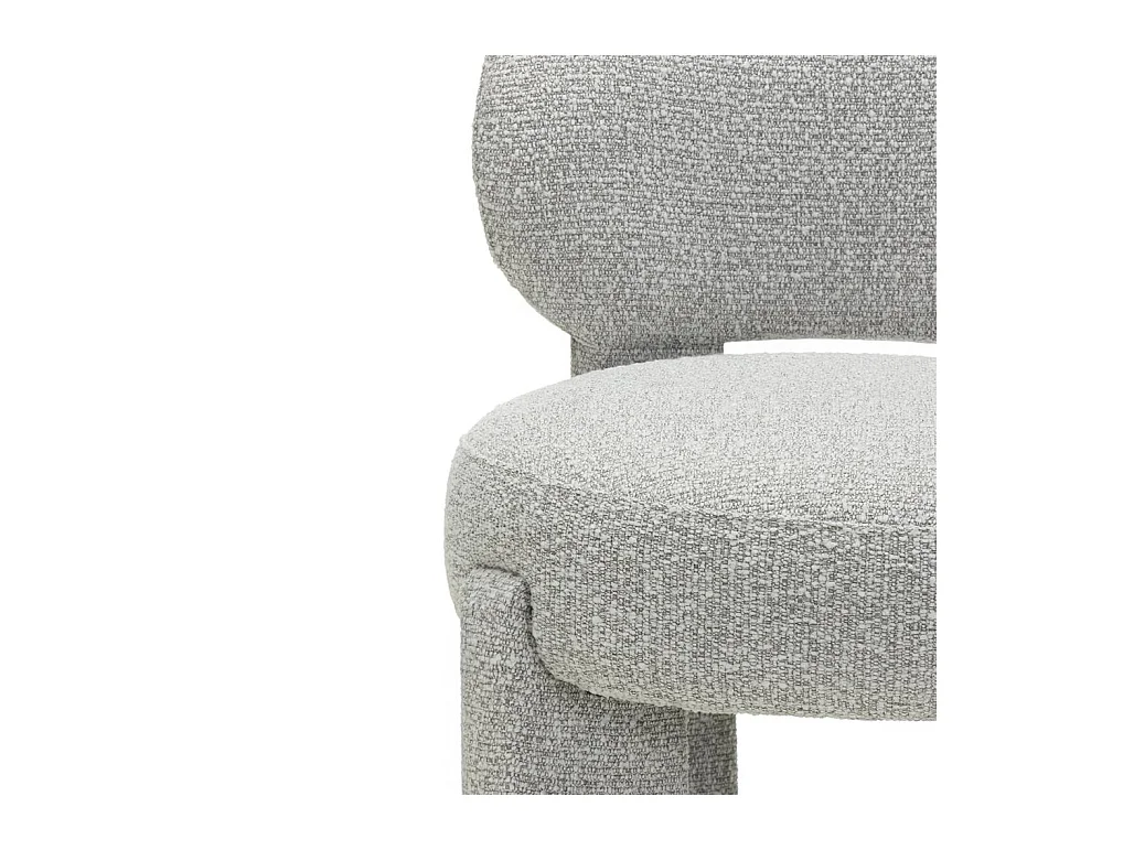 Gestoffeerde stoel 60x60x80 cm grijs Samma