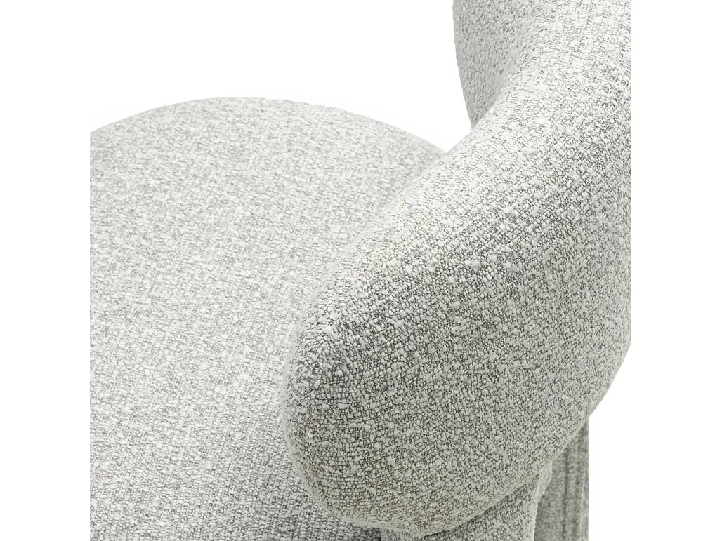 Silla tapizada 60x60x80 cm gris Samma