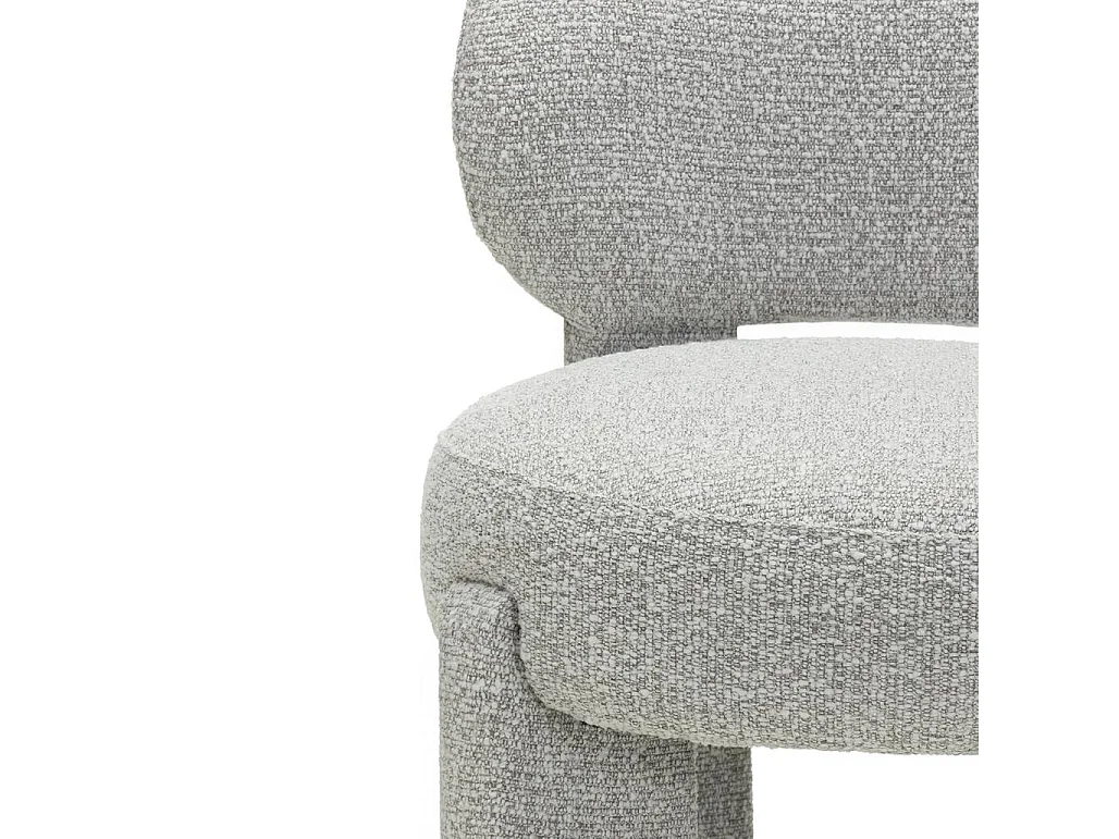 Silla tapizada 60x60x80 cm gris Samma