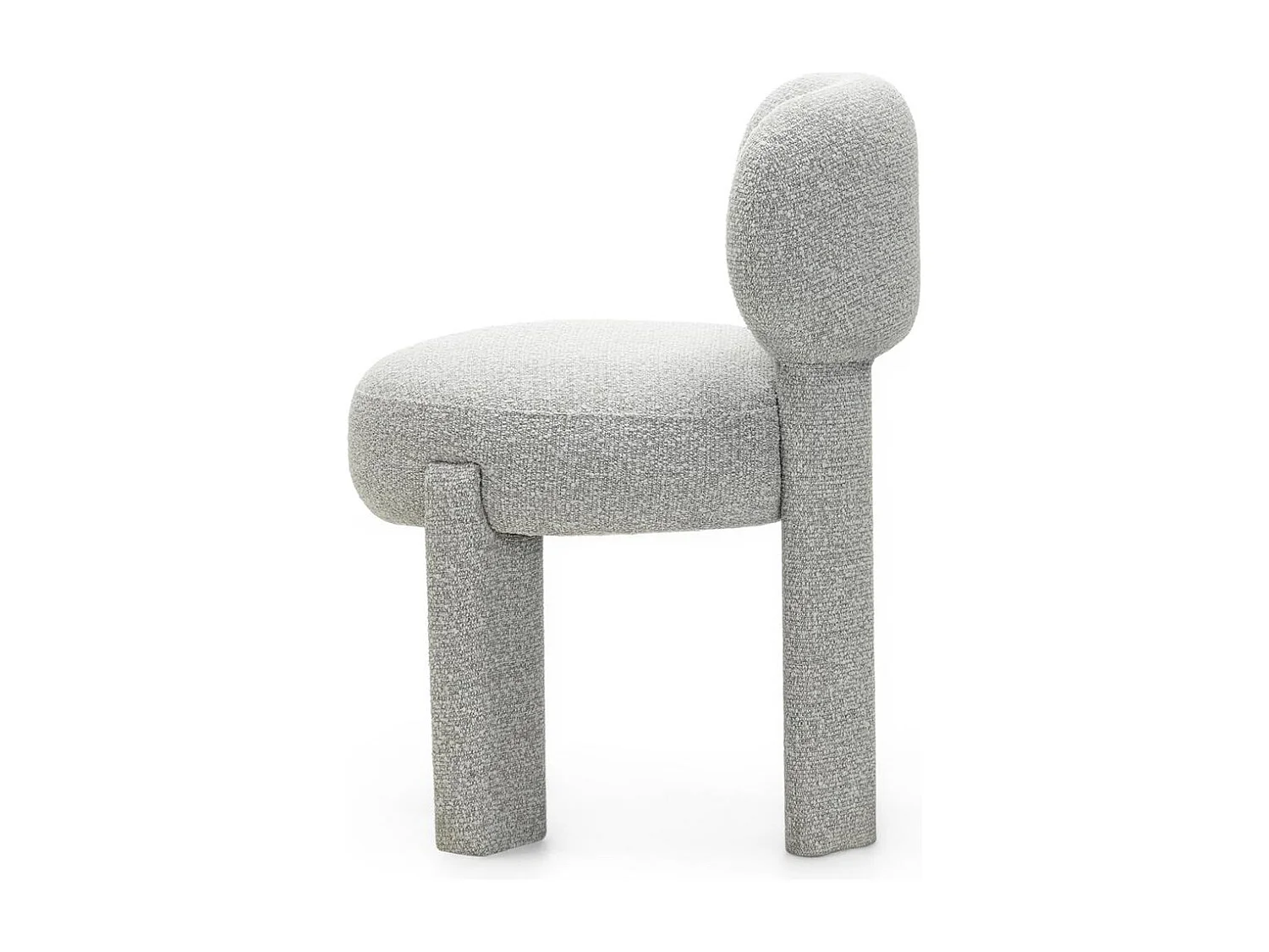 Silla tapizada 60x60x80 cm gris Samma