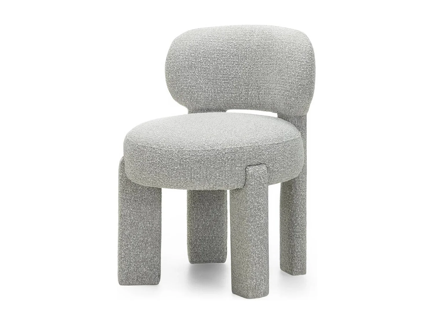 Silla tapizada 60x60x80 cm gris Samma