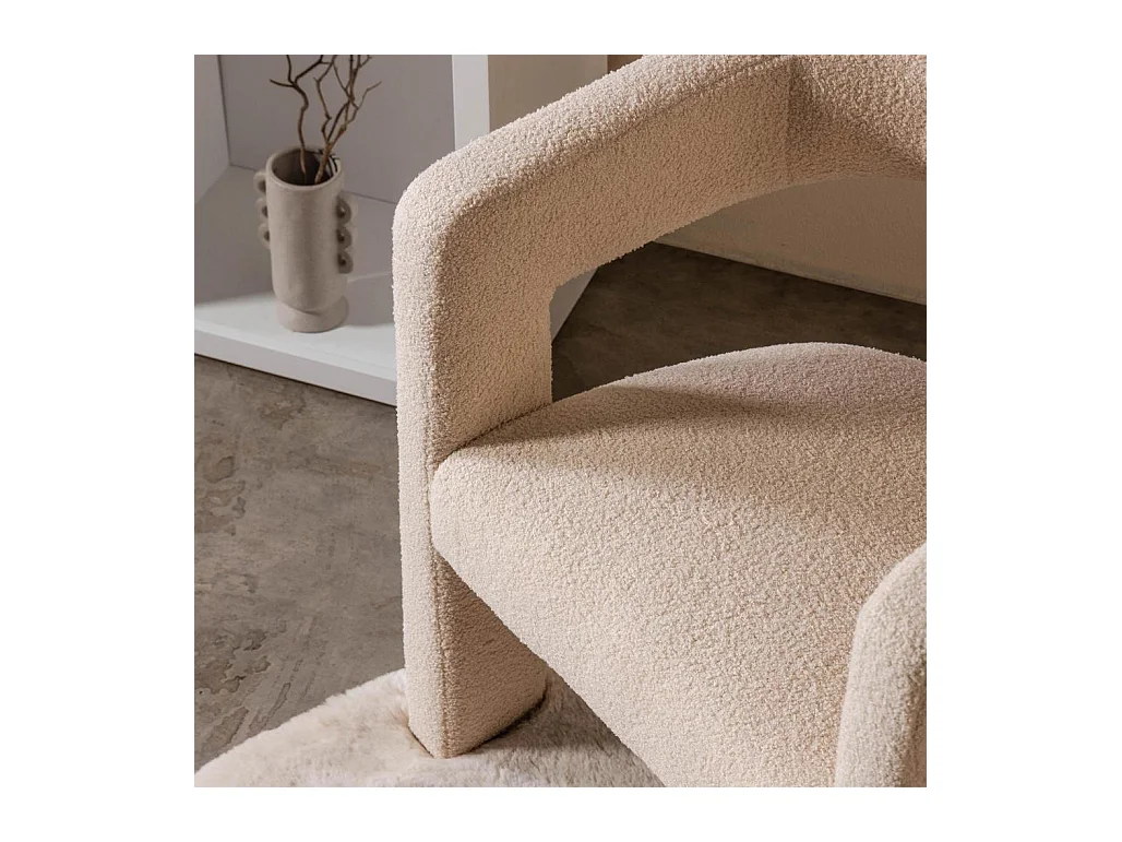 Lounge-Sessel 66x57x76 cm Beige LAUREN