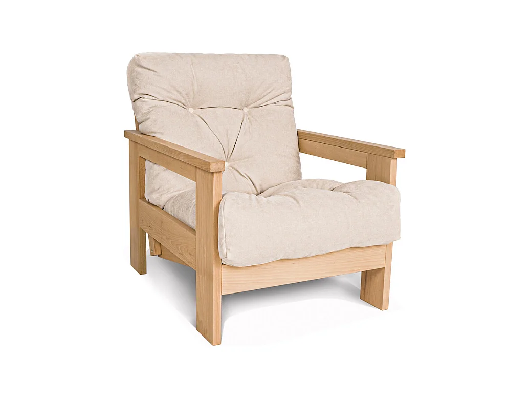 Fauteuil 0,75x1,05x0,83 m crème Mexique