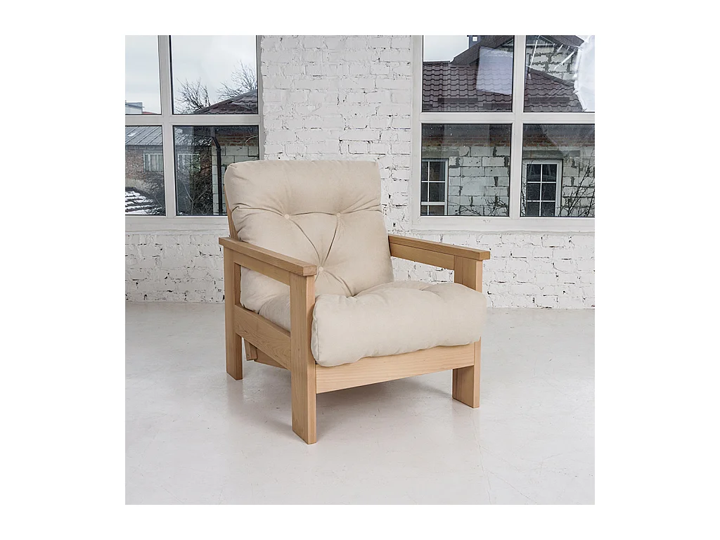 Fauteuil 0,75x1,05x0,83 m crème Mexique