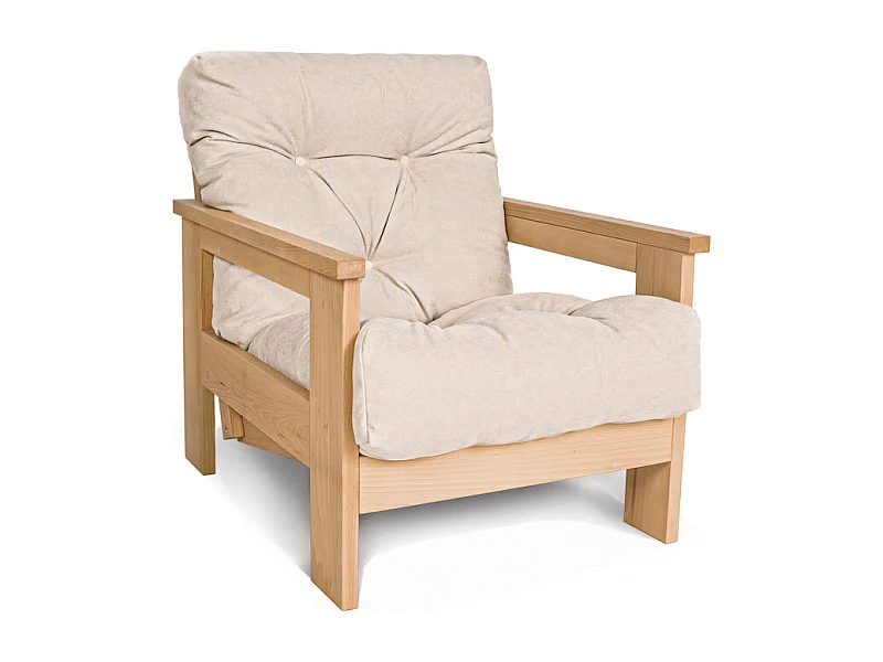 Fauteuil 0,75x1,05x0,83 m crème Mexico