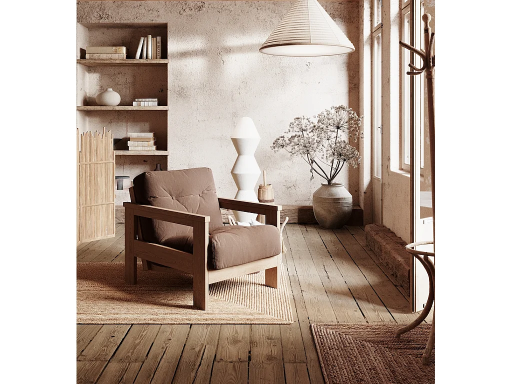 Fotel 0,75x1,05x0,83 m Brązowy Mexico