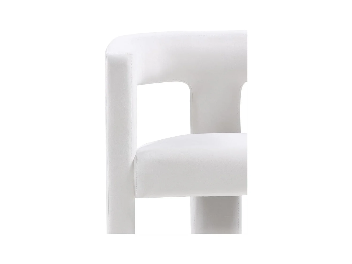 Fauteuil lounge 66x57x76 cm Velours Lauren beige clair