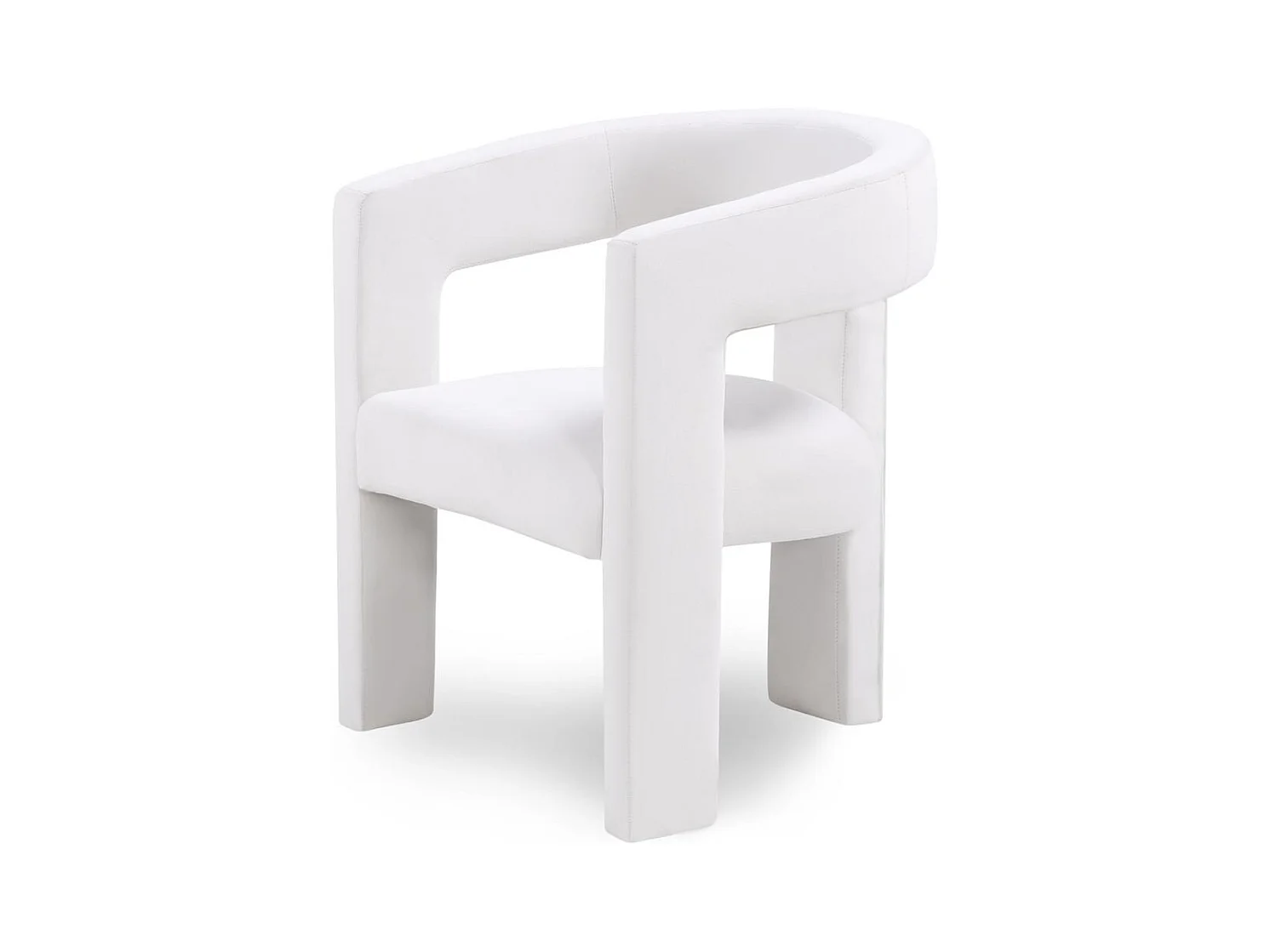 Fauteuil lounge 66x57x76 cm Velours Lauren beige clair