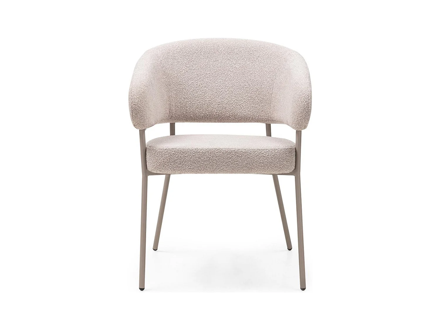 Gestoffeerde stoel 60x60x81,5 cm beige Malua