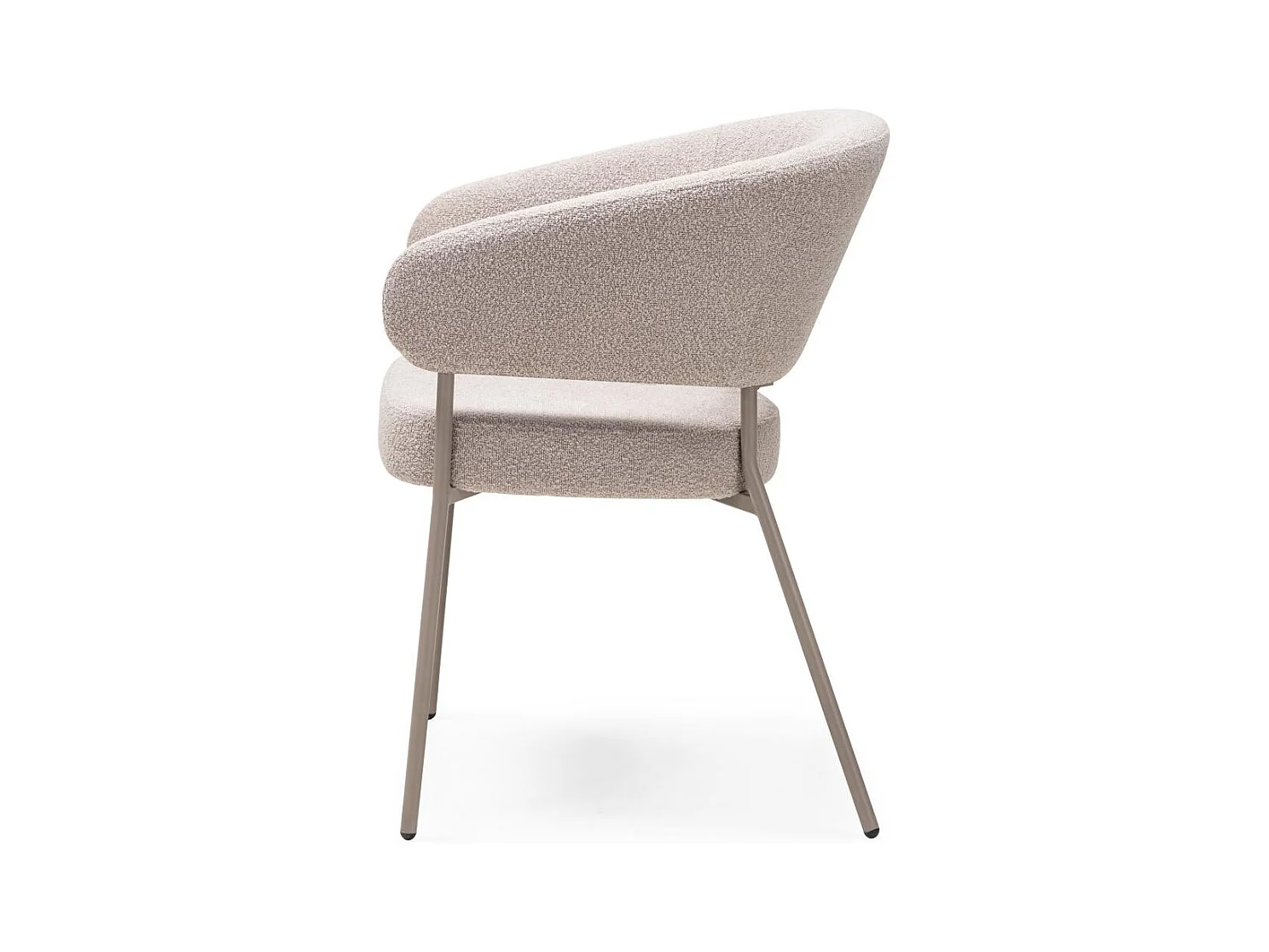 Gestoffeerde stoel 60x60x81,5 cm beige Malua