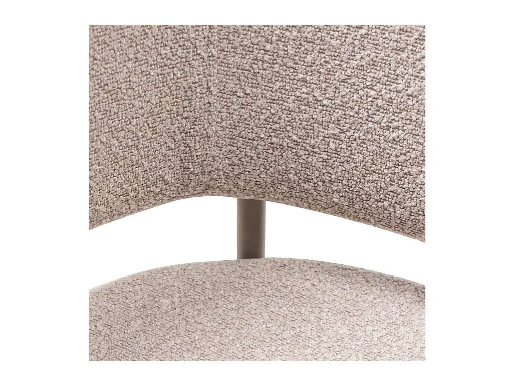 Gestoffeerde stoel 60x60x81,5 cm beige Malua