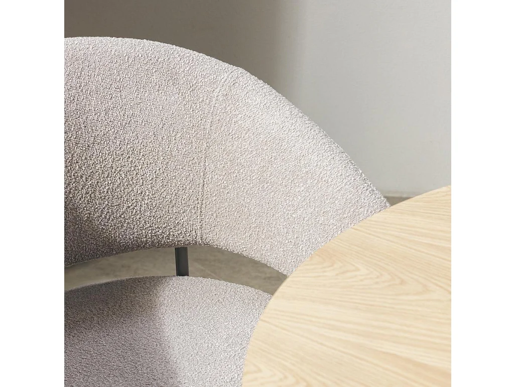 Polsterstuhl 60x60x81,5 cm beige Malua