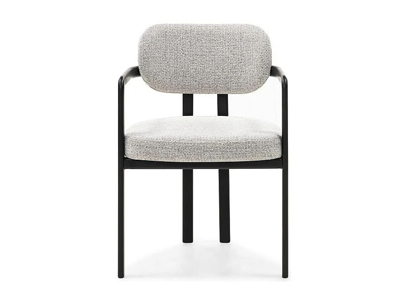 Polsterstuhl 81x56,5x56 cm Hellgrau Flaire