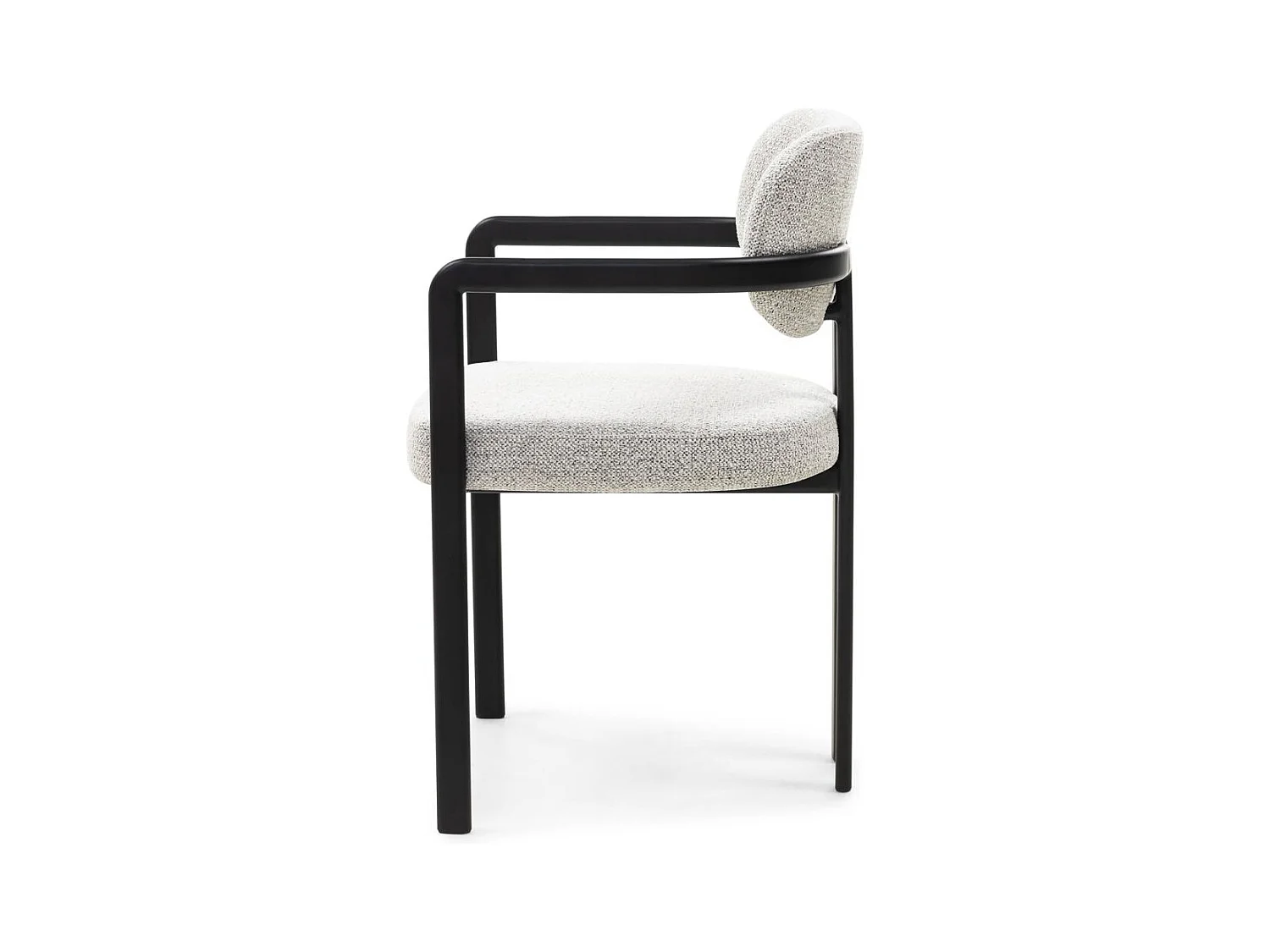 Fauteuil rembourré 81x56,5x56 cm Gris clair Flaire