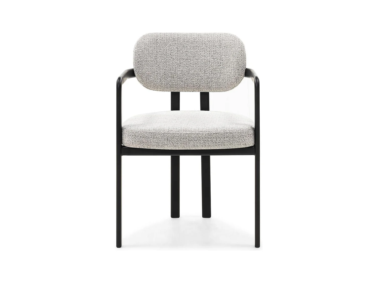 Gestoffeerde stoel 81x56,5x56 cm Lichtgrijs Flaire