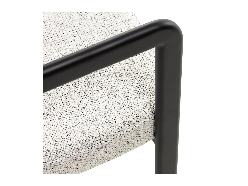 Gestoffeerde stoel 81x56,5x56 cm Lichtgrijs Flaire