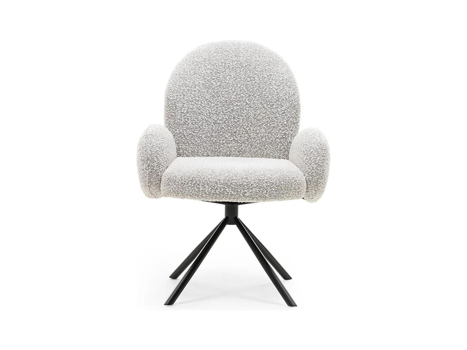 Fauteuil pivotant 51,5x69x91 cm gris Finest