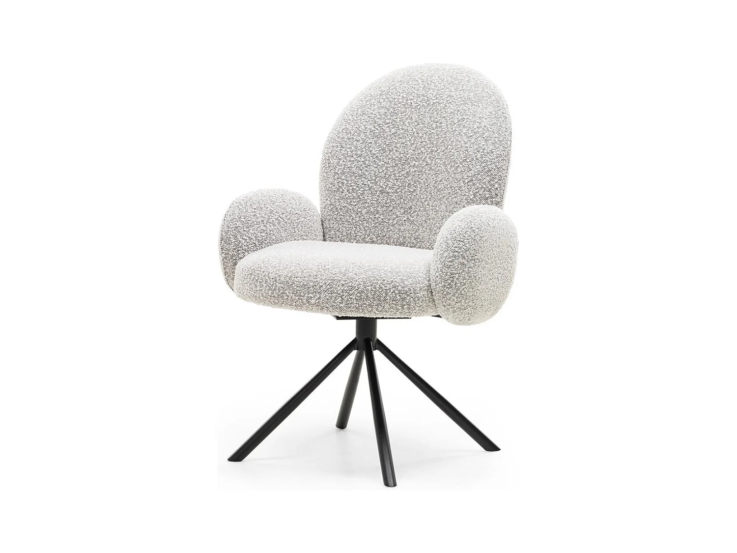 Fauteuil pivotant 51,5x69x91 cm gris Finest