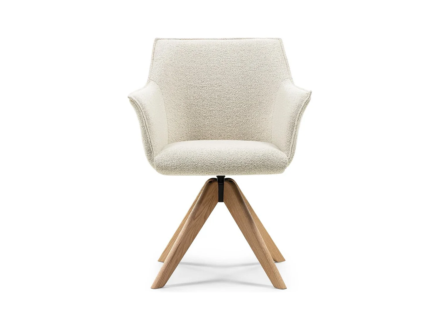 Fauteuil pivotant 63x59x85 cm crème maner