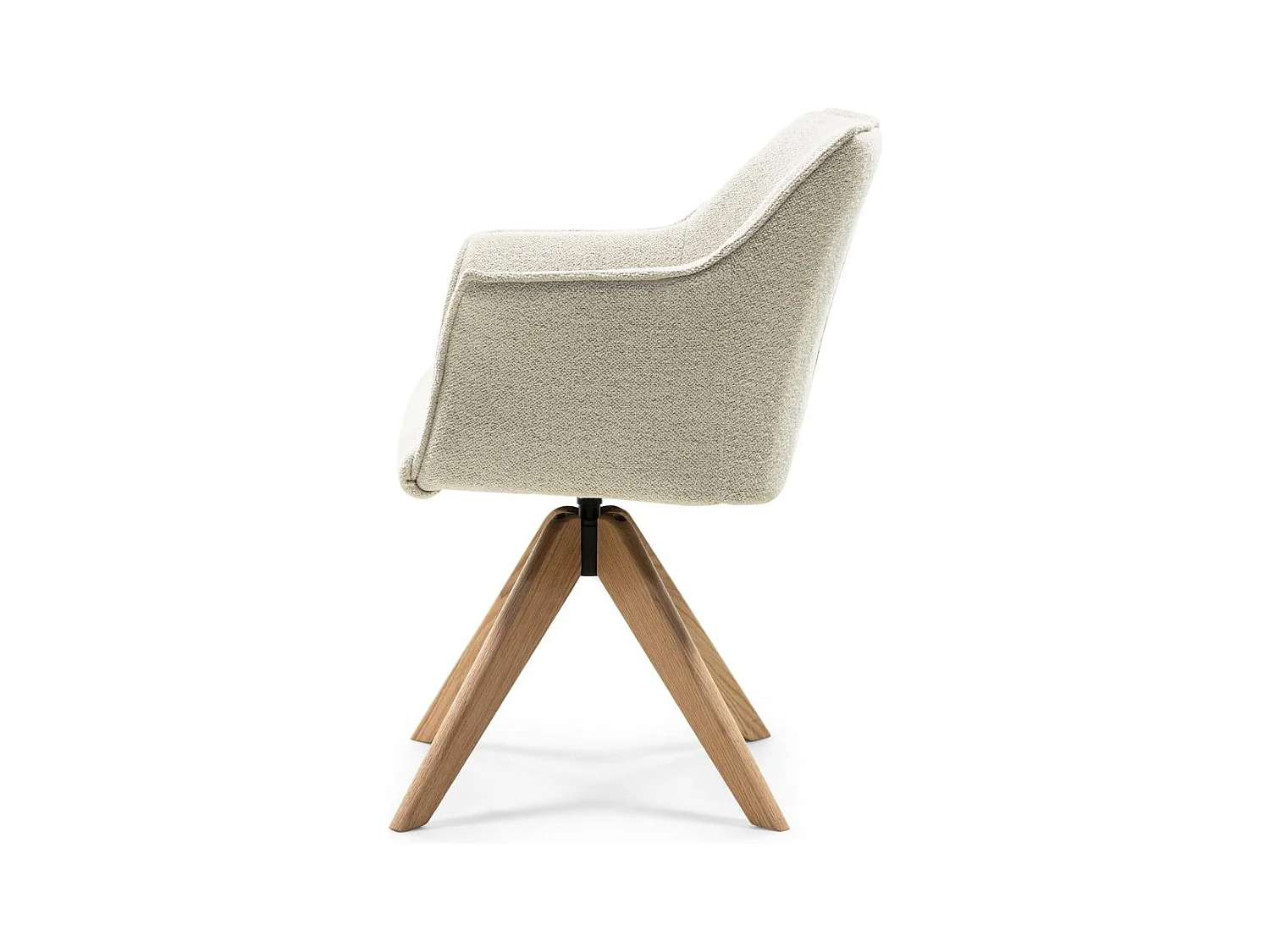 Fauteuil pivotant 63x59x85 cm crème maner