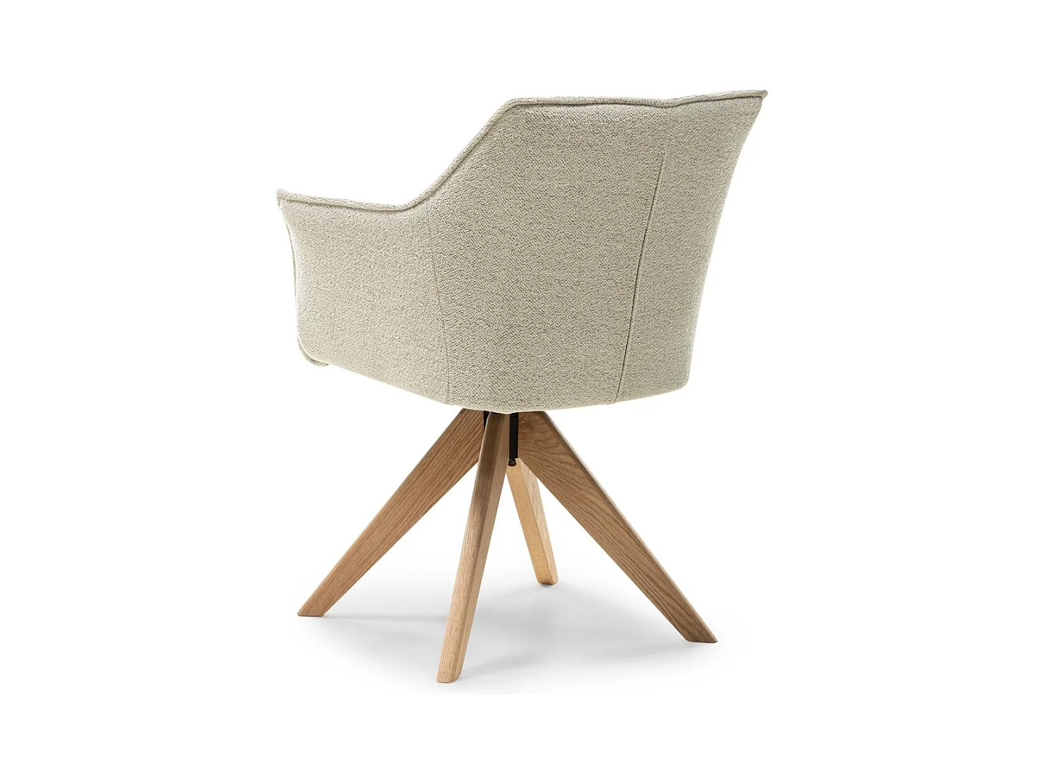 Fauteuil pivotant 63x59x85 cm crème maner