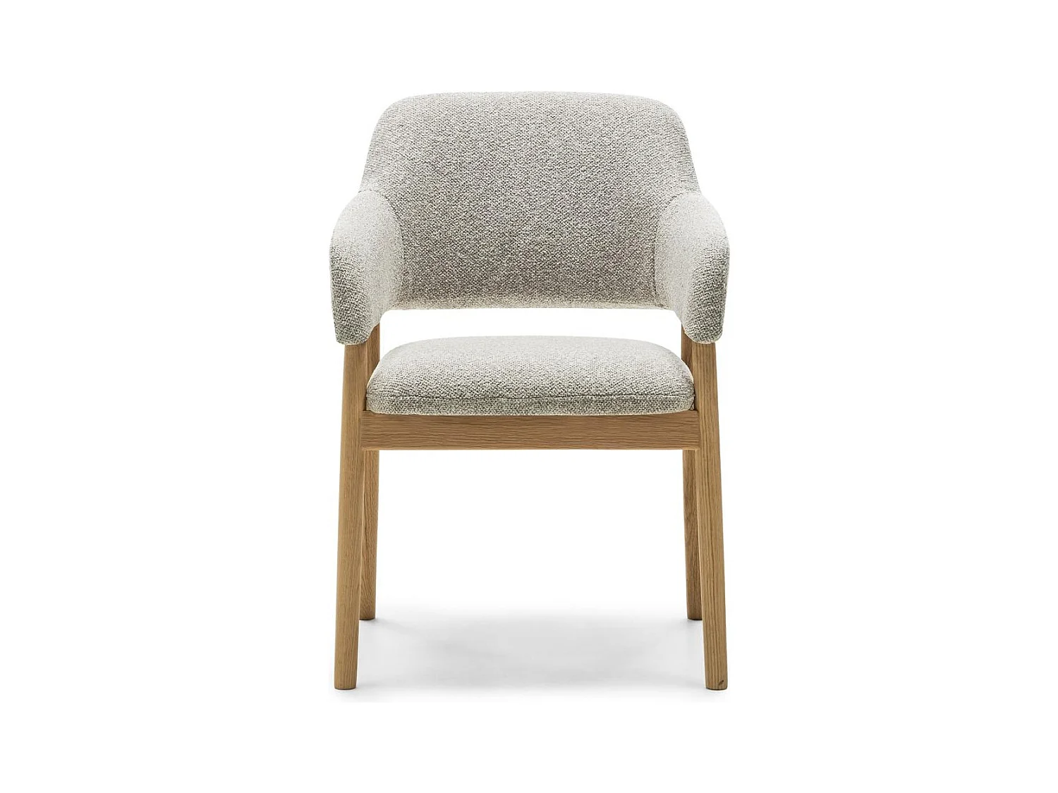 Fauteuil rembourré 86x60x59 cm gris clair LORA