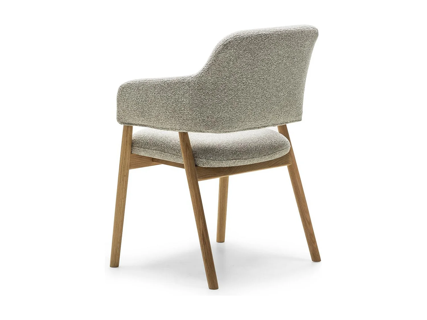 Silla tapizada 86x60x59 cm gris claro LORA