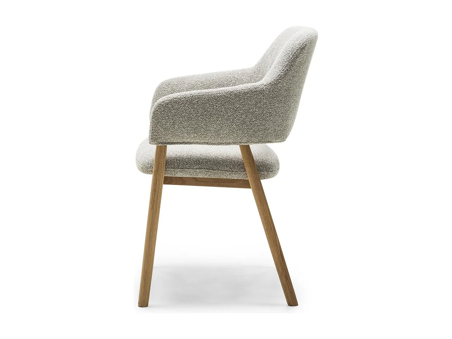 Silla tapizada 86x60x59 cm gris claro LORA