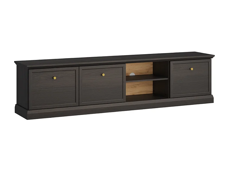 Móvel TV AMBIHOME ARON - Preto, C206xA51xP39,5cm