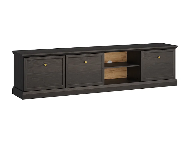 Móvel TV AMBIHOME ARON - Preto, C206xA51xP39,5cm