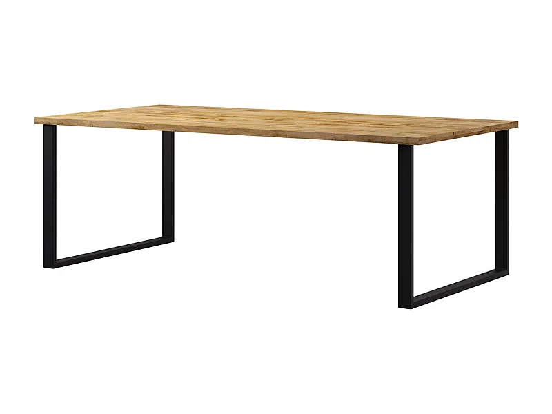 Tavolo da pranzo a 6 posti in legno e metallo Eden