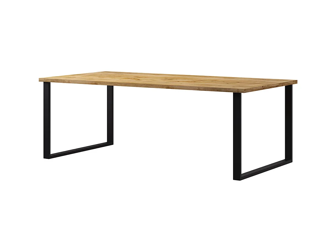 Tavolo da pranzo a 6 posti in legno e metallo Eden