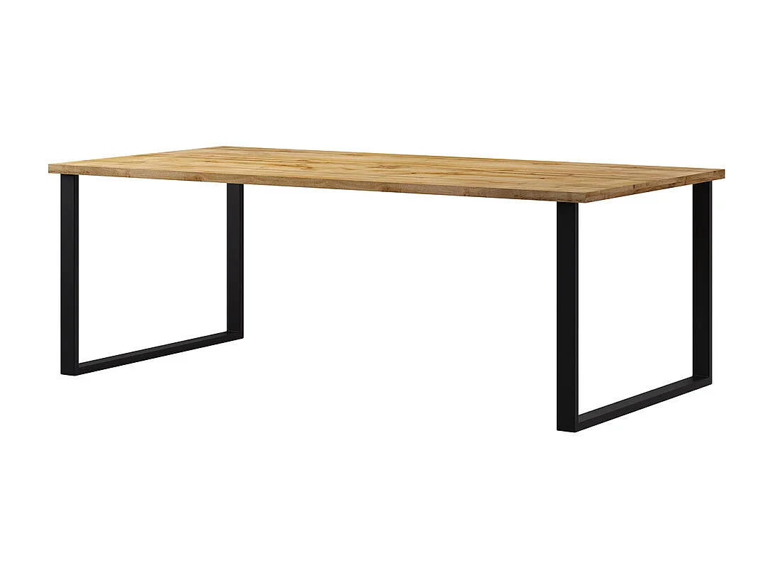 Mesa de jantar de 6 lugares Eden em madeira e metal