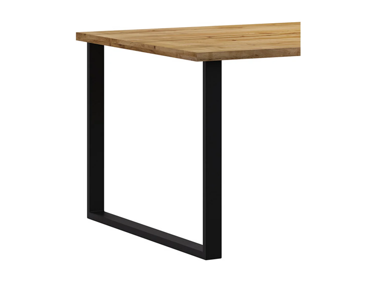 Mesa de jantar de 6 lugares Eden em madeira e metal