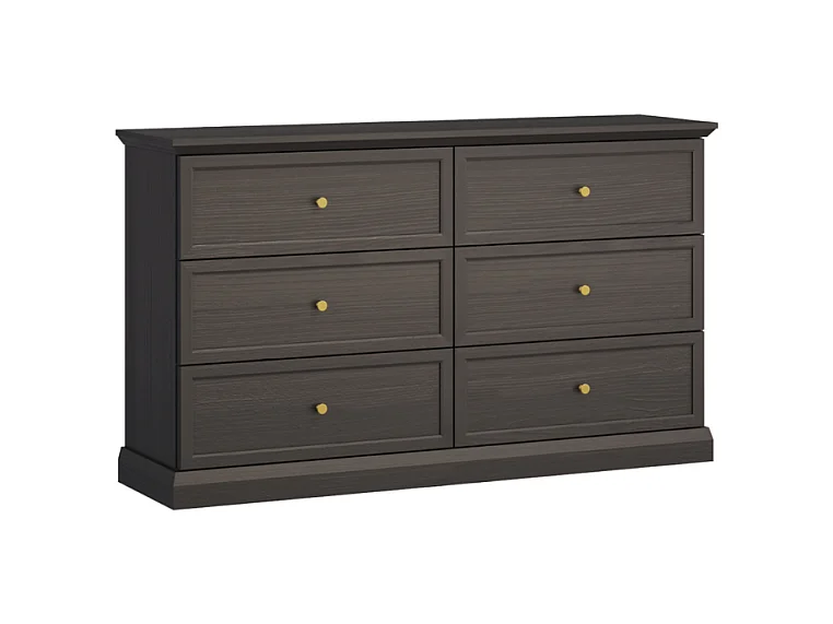 Cómoda AMBIHOME ARON 02 - Preto, C146xA86xP39,5cm