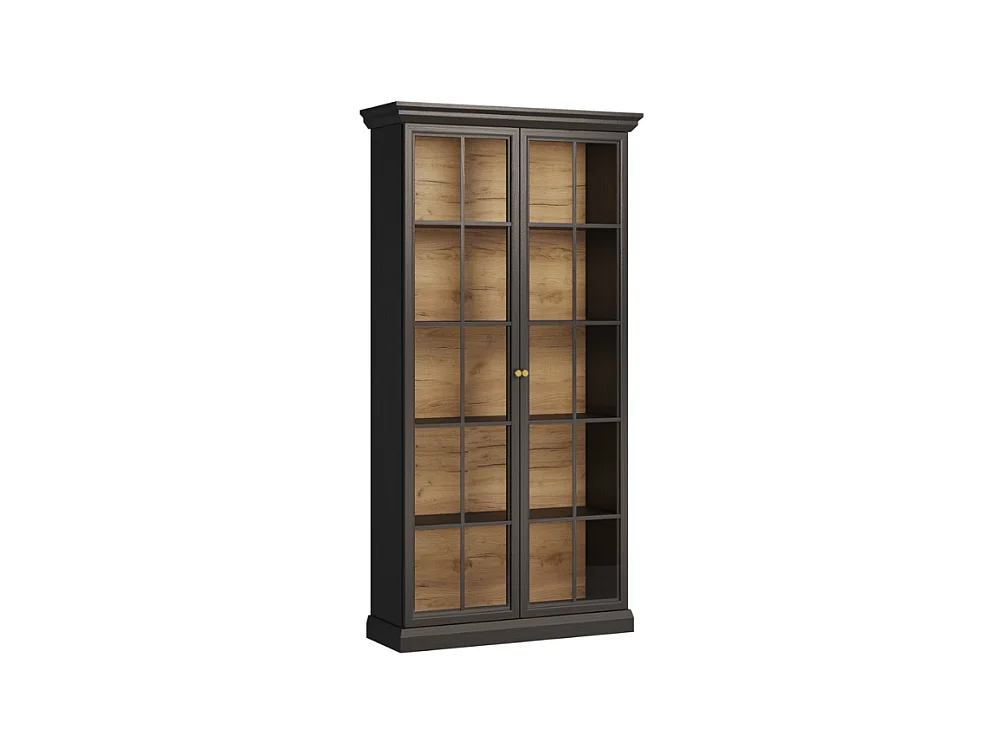 Vitrine AMBIHOME ARON 01 - Preto, C102,5xA200xP40,5cm