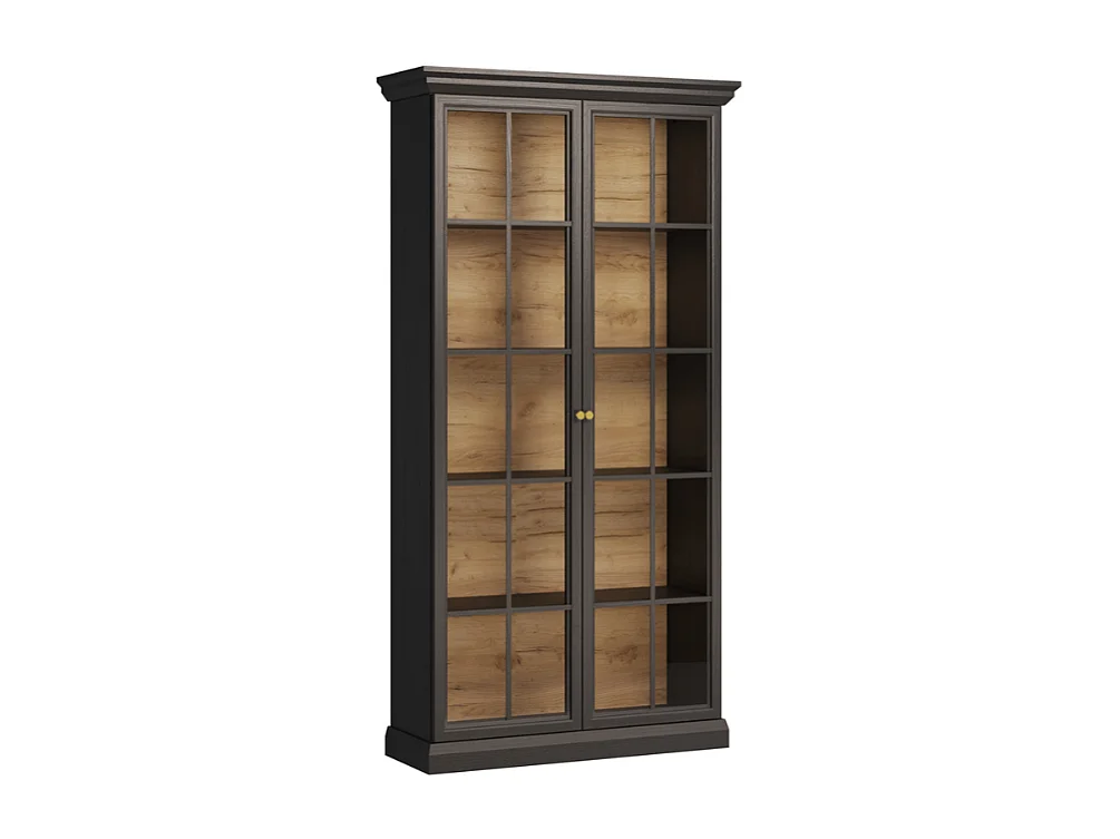 Vitrine AMBIHOME ARON 01 - Preto, C102,5xA200xP40,5cm