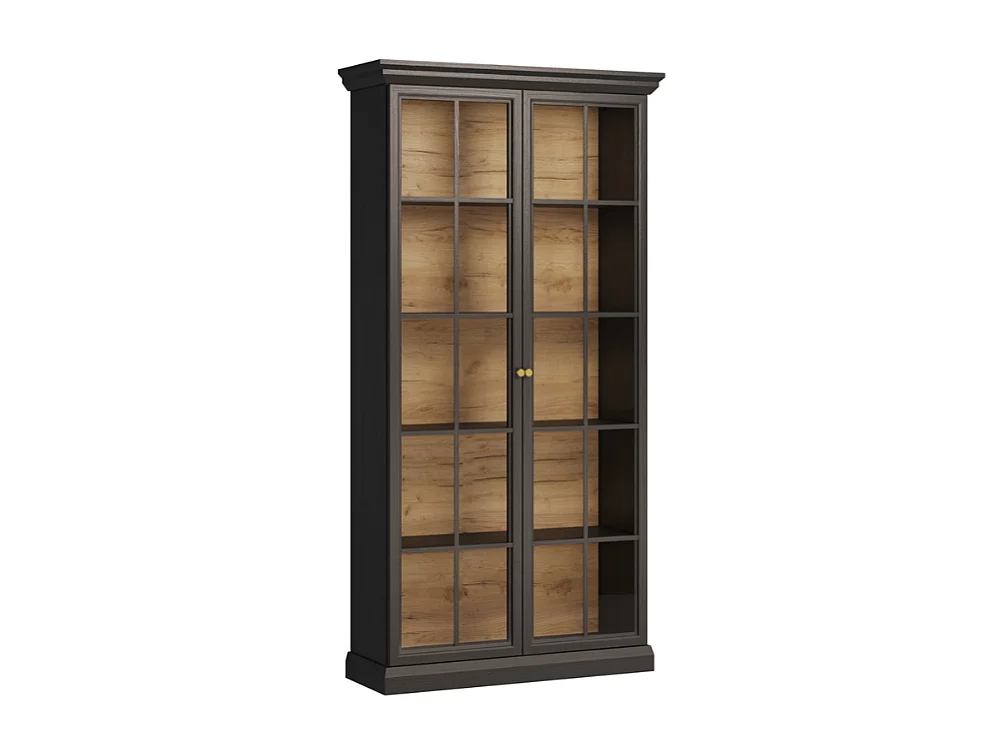 Vitrine AMBIHOME ARON 01 - Preto, C102,5xA200xP40,5cm