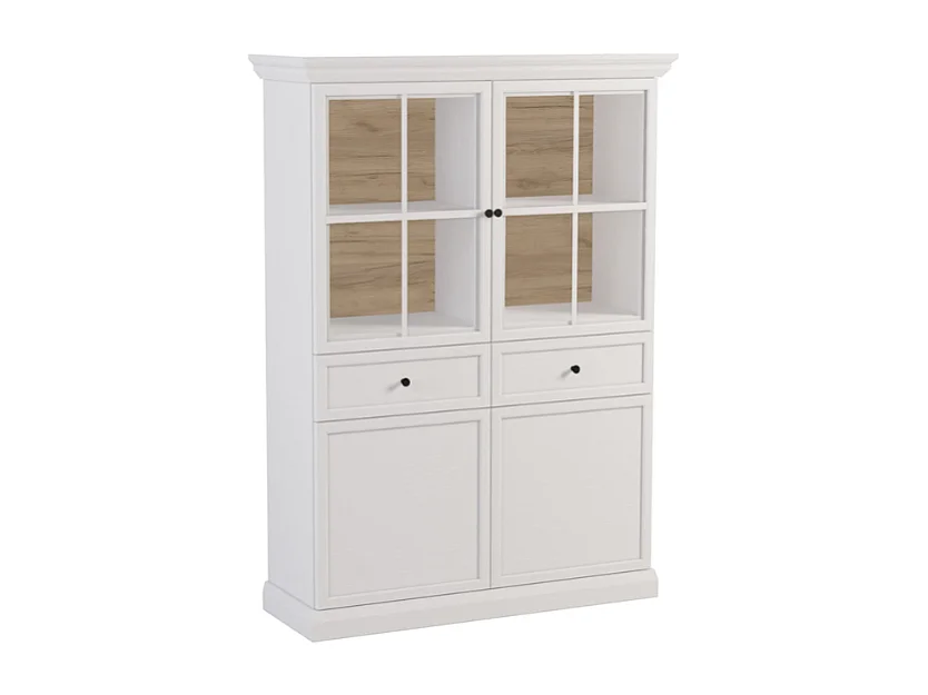 Vitrine AMBIHOME ARON 03 - Branco, C118,5xA164,5xP41,5cm